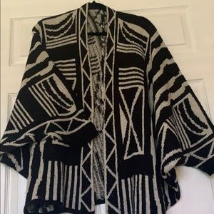 Black and white Aztec print sweater